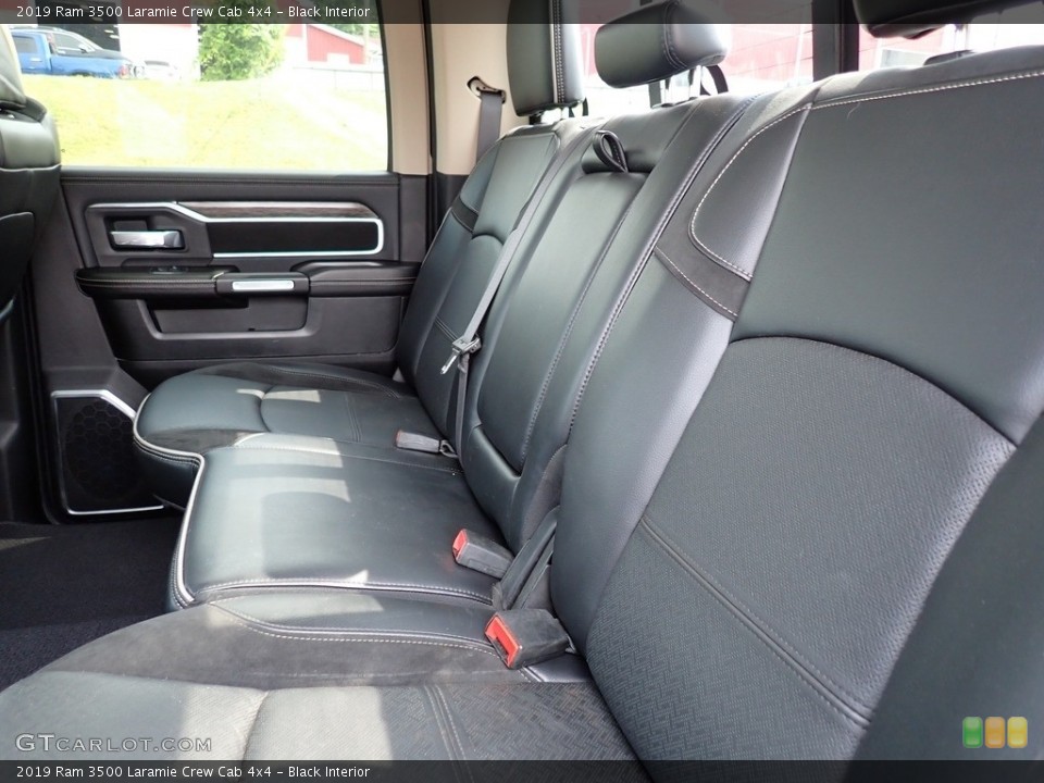 Black Interior Rear Seat for the 2019 Ram 3500 Laramie Crew Cab 4x4 #146169804