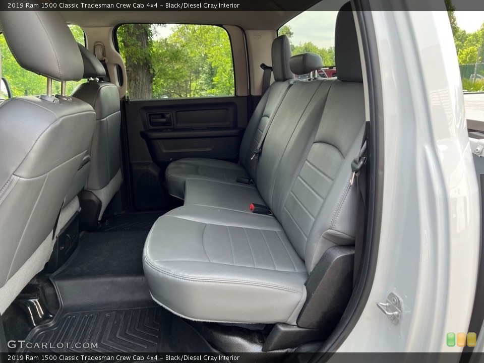 Black/Diesel Gray Interior Rear Seat for the 2019 Ram 1500 Classic Tradesman Crew Cab 4x4 #146171142