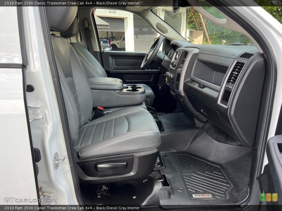 Black/Diesel Gray Interior Front Seat for the 2019 Ram 1500 Classic Tradesman Crew Cab 4x4 #146171208