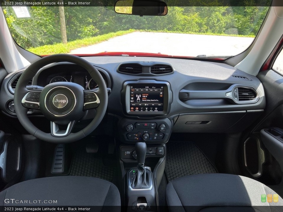 Black Interior Dashboard for the 2023 Jeep Renegade Latitude 4x4 #146171940