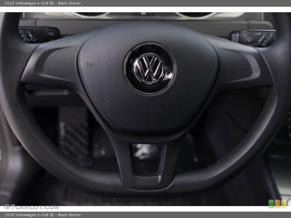 Black Interior Steering Wheel for the 2016 Volkswagen e-Golf SE #146172310