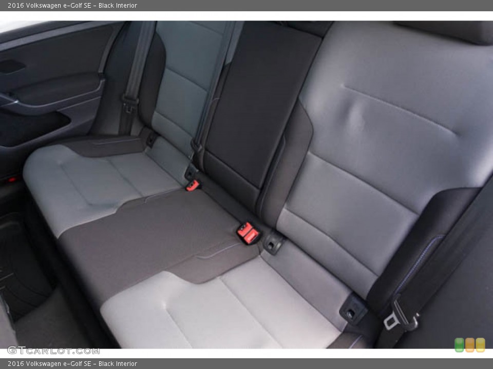 Black Interior Rear Seat for the 2016 Volkswagen e-Golf SE #146172390