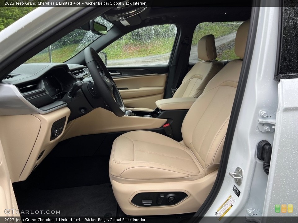 Wicker Beige/Global Black Interior Photo for the 2023 Jeep Grand Cherokee L Limited 4x4 #146172552