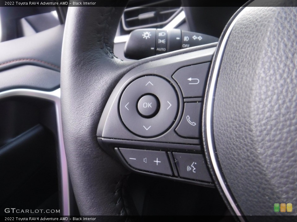 Black Interior Steering Wheel for the 2022 Toyota RAV4 Adventure AWD #146172826