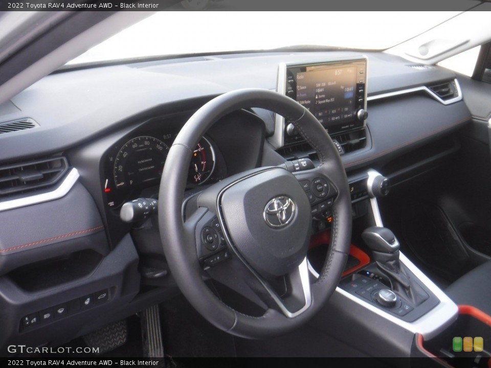 Black Interior Dashboard for the 2022 Toyota RAV4 Adventure AWD #146173155
