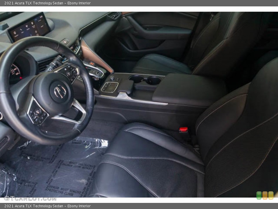 Ebony Interior Photo for the 2021 Acura TLX Technology Sedan #146173365