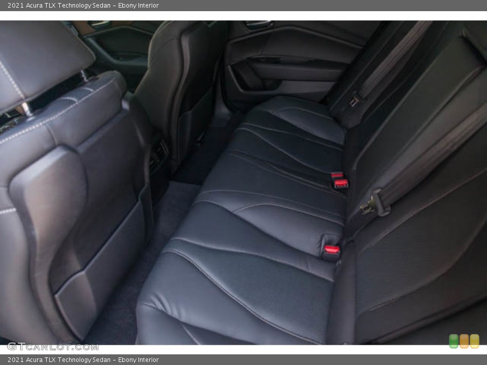 Ebony Interior Rear Seat for the 2021 Acura TLX Technology Sedan #146173386