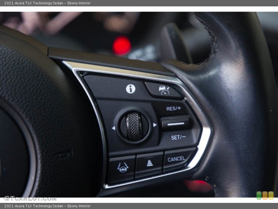 Ebony Interior Steering Wheel for the 2021 Acura TLX Technology Sedan #146173632
