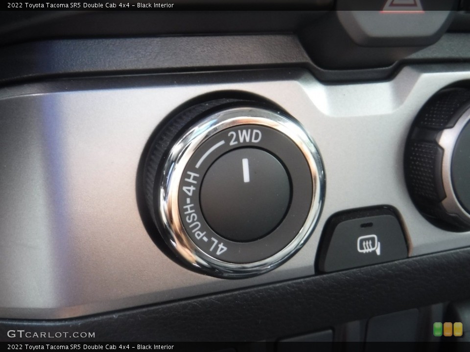Black Interior Controls for the 2022 Toyota Tacoma SR5 Double Cab 4x4 #146173704