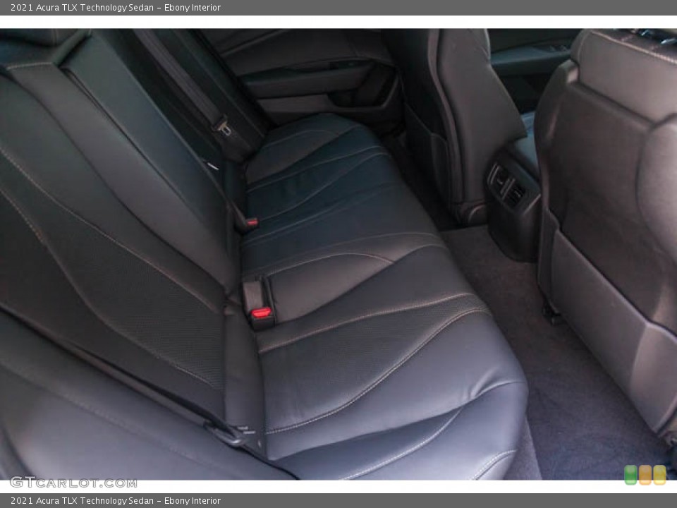Ebony Interior Rear Seat for the 2021 Acura TLX Technology Sedan #146173782