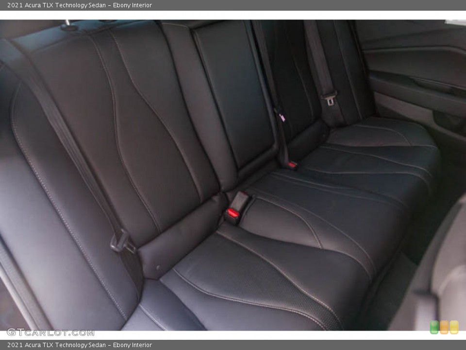 Ebony Interior Rear Seat for the 2021 Acura TLX Technology Sedan #146173806