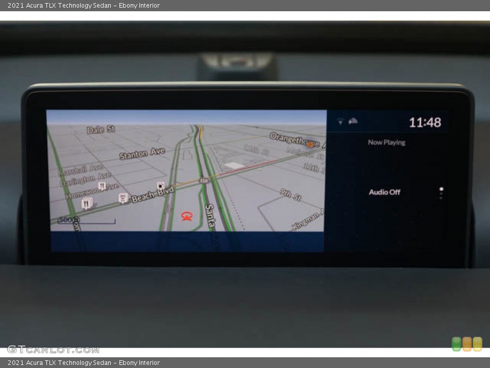 Ebony Interior Navigation for the 2021 Acura TLX Technology Sedan #146173899