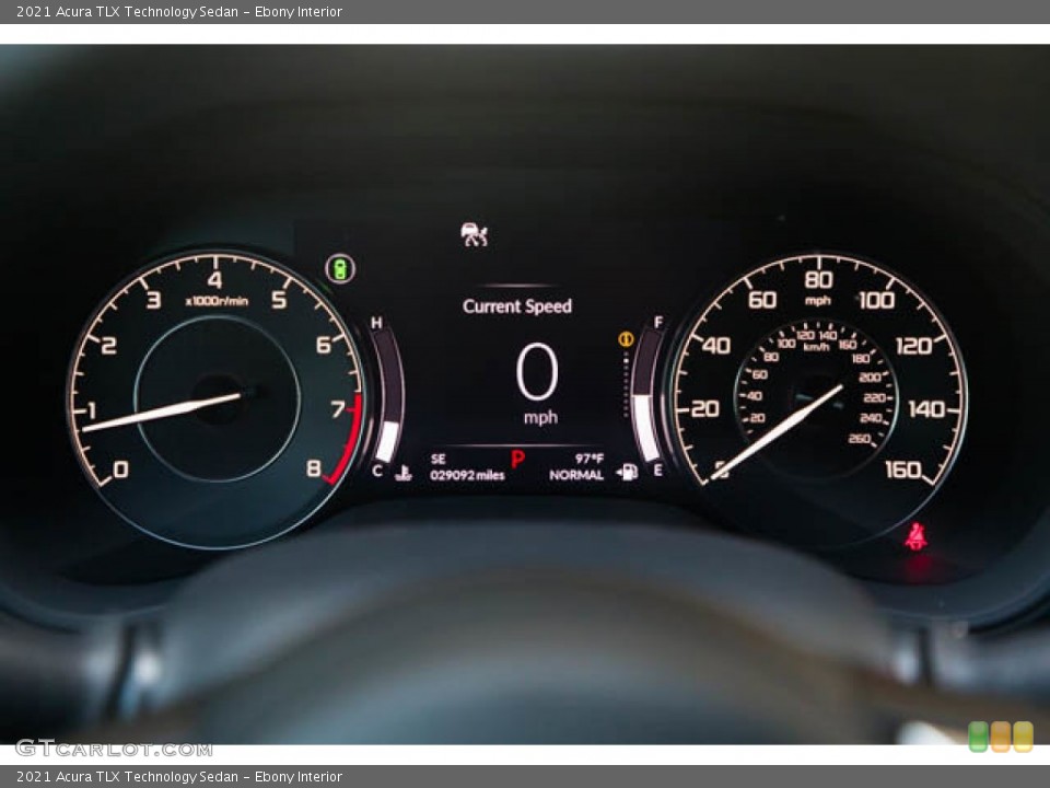 Ebony Interior Gauges for the 2021 Acura TLX Technology Sedan #146173918