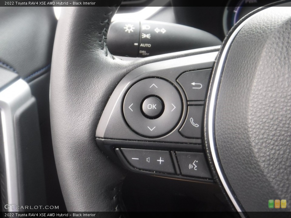 Black Interior Steering Wheel for the 2022 Toyota RAV4 XSE AWD Hybrid #146174775