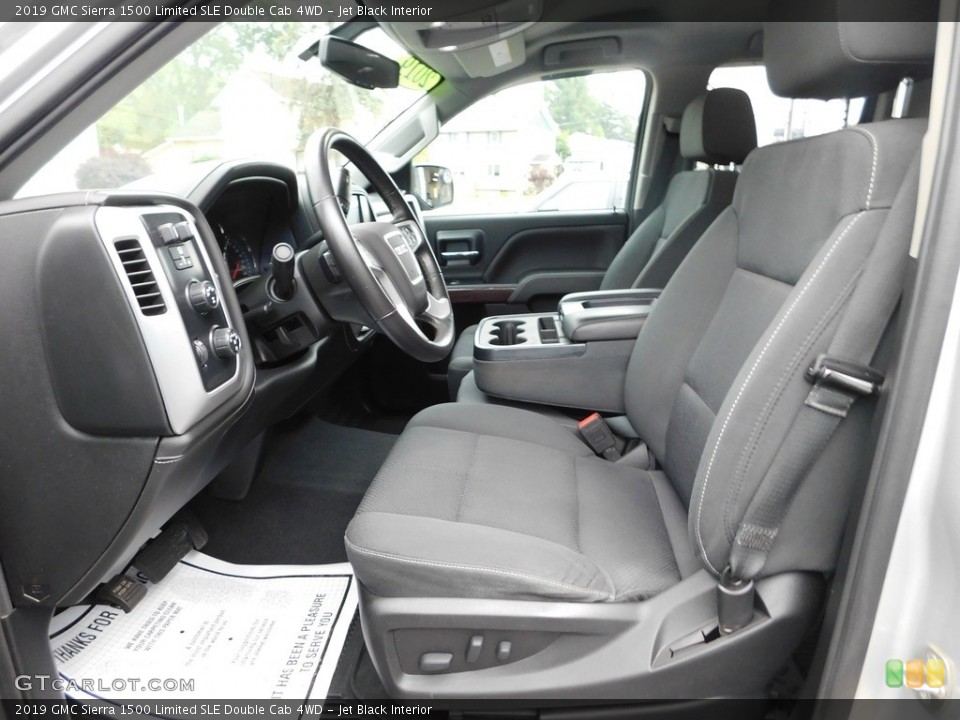 Jet Black Interior Front Seat for the 2019 GMC Sierra 1500 Limited SLE Double Cab 4WD #146174859