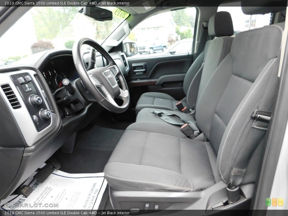 Jet Black Interior Front Seat for the 2019 GMC Sierra 1500 Limited SLE Double Cab 4WD #146174883