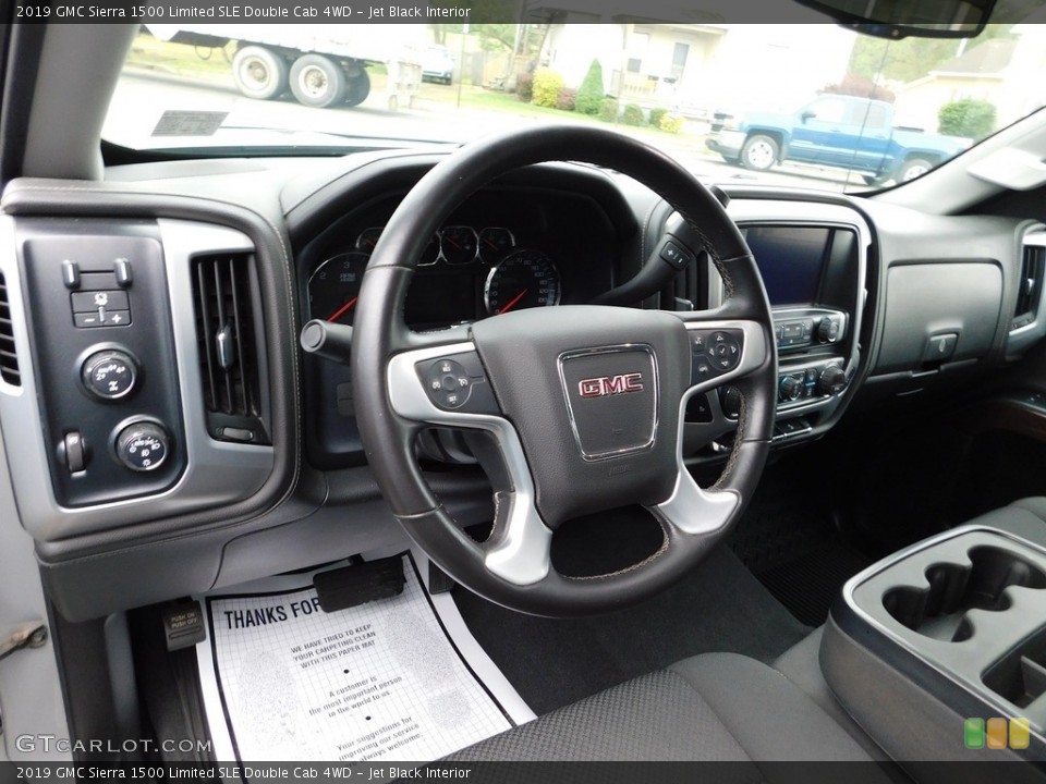 Jet Black Interior Dashboard for the 2019 GMC Sierra 1500 Limited SLE Double Cab 4WD #146174934