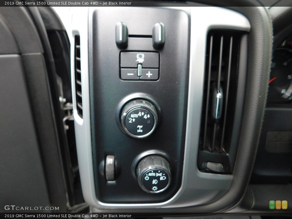 Jet Black Interior Controls for the 2019 GMC Sierra 1500 Limited SLE Double Cab 4WD #146175060