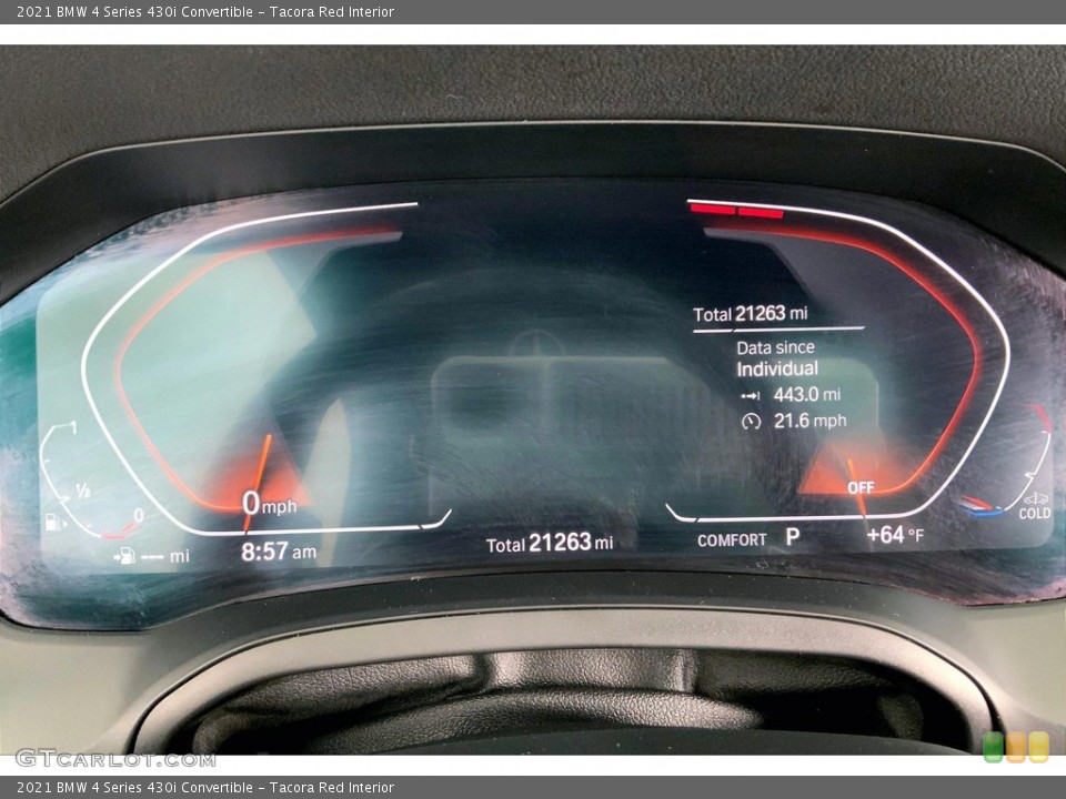 Tacora Red Interior Gauges for the 2021 BMW 4 Series 430i Convertible #146175099