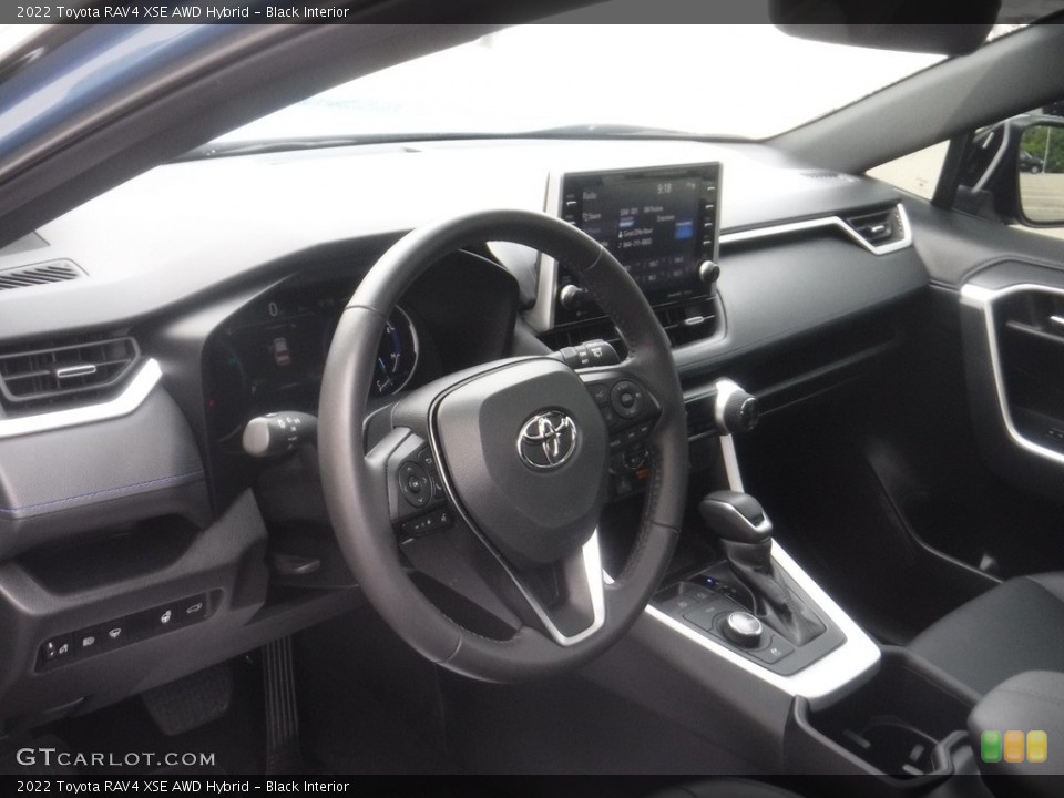 Black Interior Dashboard for the 2022 Toyota RAV4 XSE AWD Hybrid #146175117