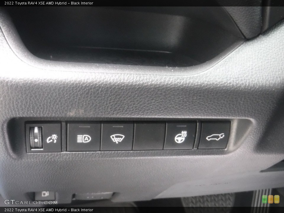 Black Interior Controls for the 2022 Toyota RAV4 XSE AWD Hybrid #146175141