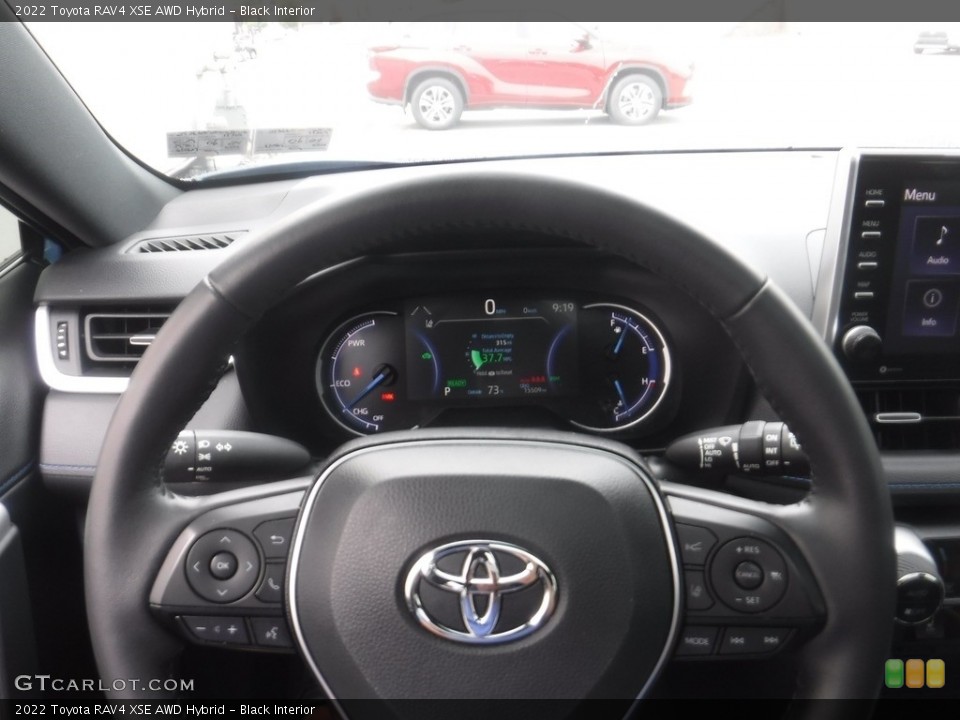 Black Interior Steering Wheel for the 2022 Toyota RAV4 XSE AWD Hybrid #146175222