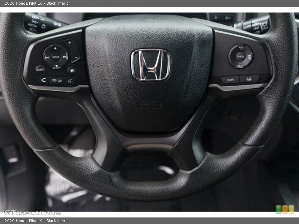 Black Interior Steering Wheel for the 2020 Honda Pilot LX #146175342