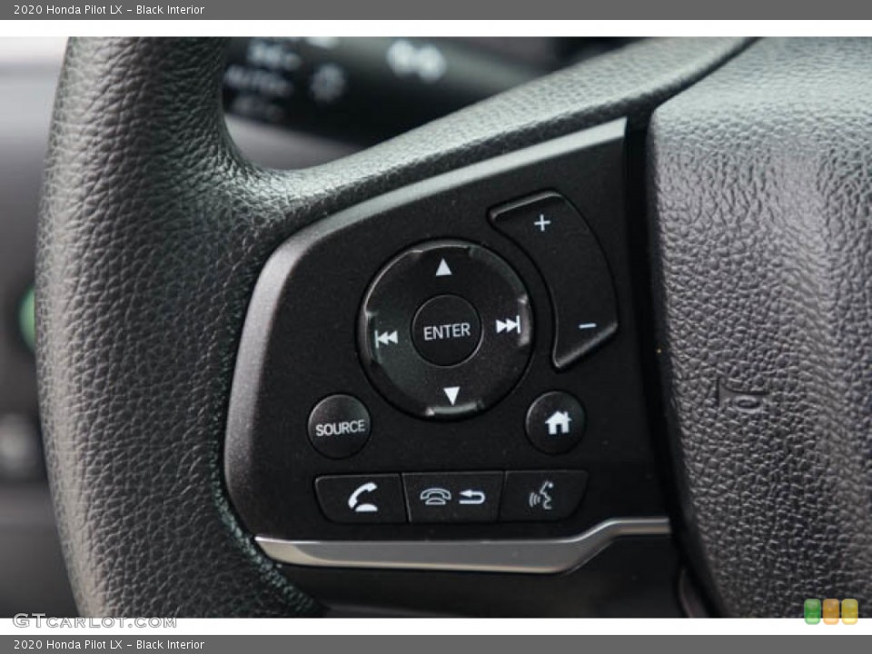 Black Interior Steering Wheel for the 2020 Honda Pilot LX #146175366