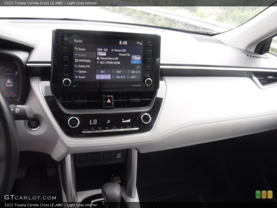 Light Gray Interior Dashboard for the 2022 Toyota Corolla Cross LE AWD #146175549