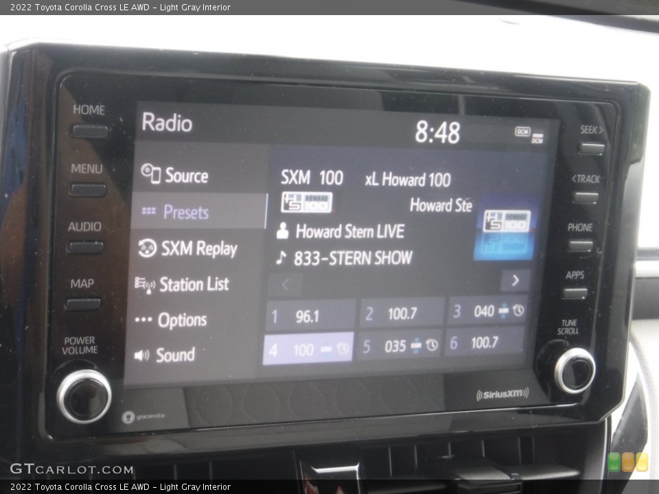 Light Gray Interior Audio System for the 2022 Toyota Corolla Cross LE AWD #146175597