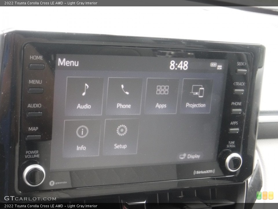 Light Gray Interior Controls for the 2022 Toyota Corolla Cross LE AWD #146175618