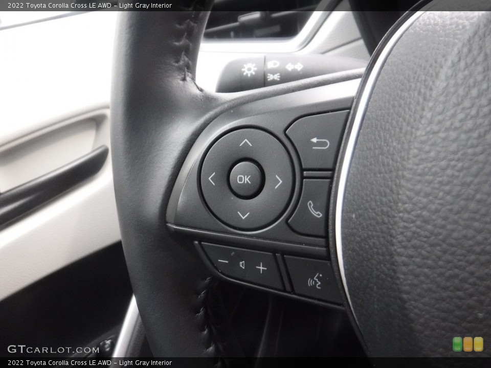 Light Gray Interior Steering Wheel for the 2022 Toyota Corolla Cross LE AWD #146175678