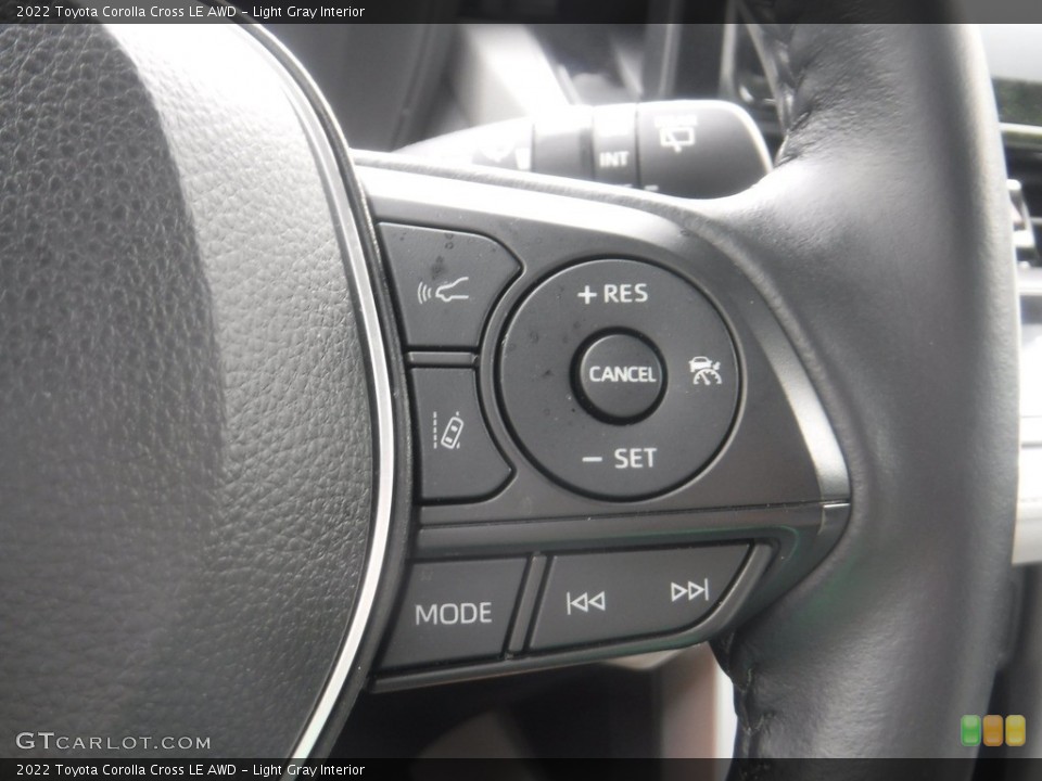 Light Gray Interior Steering Wheel for the 2022 Toyota Corolla Cross LE AWD #146175702