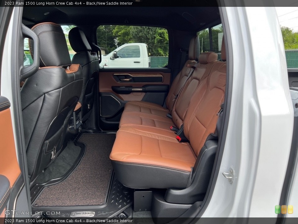 Black/New Saddle Interior Rear Seat for the 2023 Ram 1500 Long Horn Crew Cab 4x4 #146175861