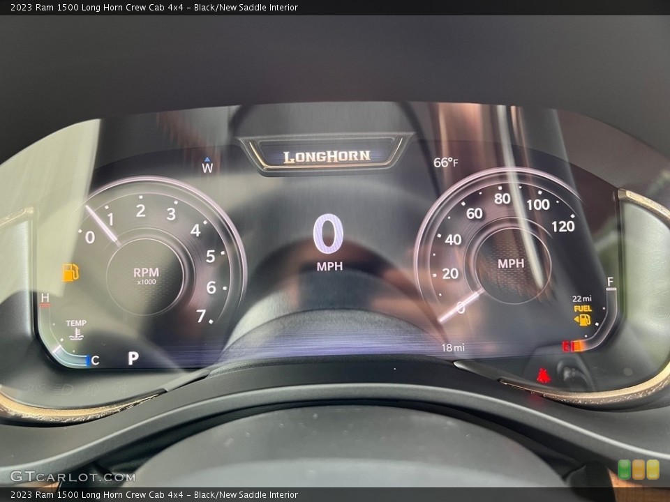 Black/New Saddle Interior Gauges for the 2023 Ram 1500 Long Horn Crew Cab 4x4 #146175984