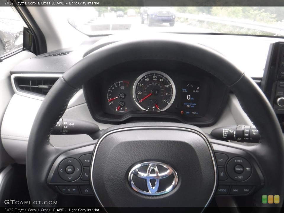 Light Gray Interior Steering Wheel for the 2022 Toyota Corolla Cross LE AWD #146176134