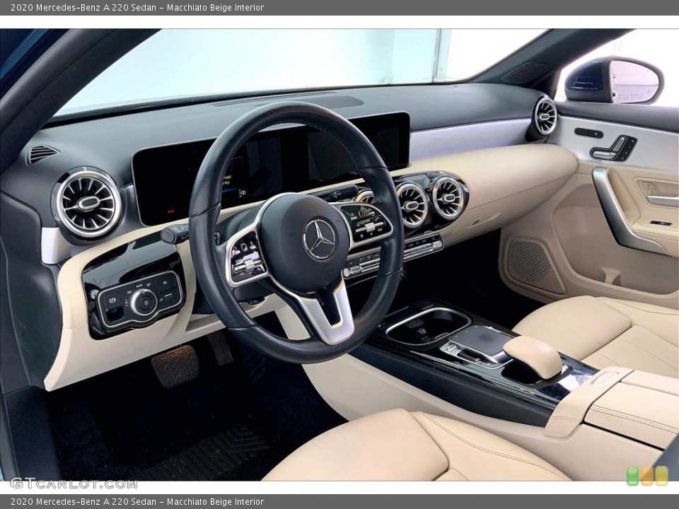 Macchiato Beige Interior Photo for the 2020 Mercedes-Benz A 220 Sedan #146176638