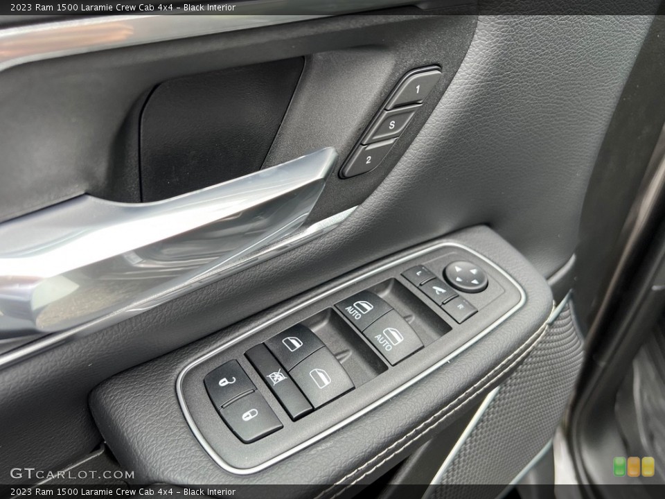 Black Interior Door Panel for the 2023 Ram 1500 Laramie Crew Cab 4x4 #146177532