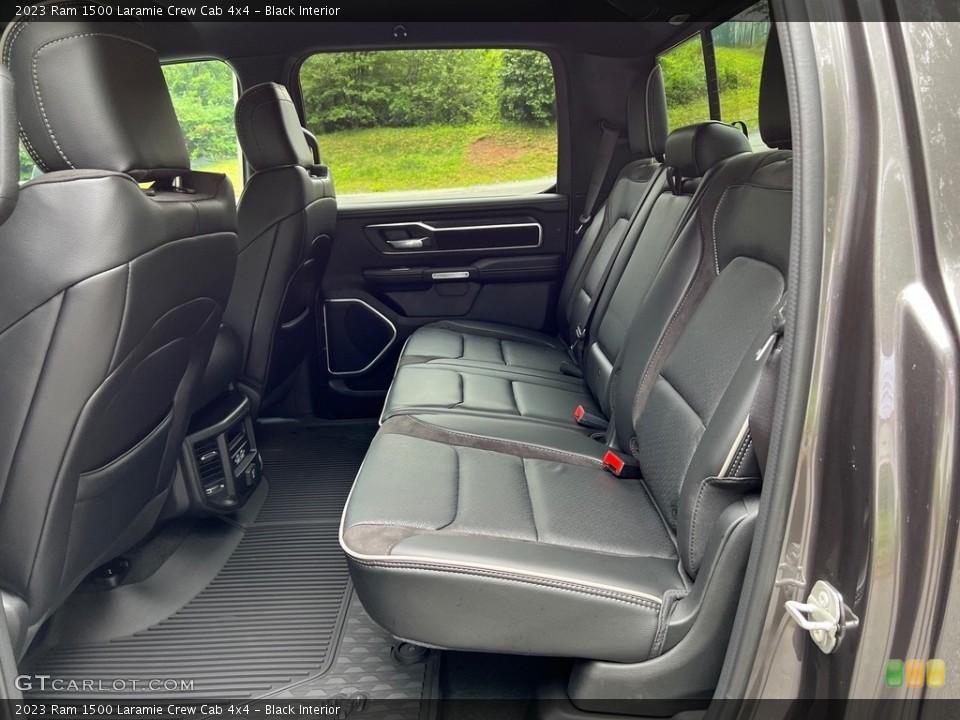 Black Interior Rear Seat for the 2023 Ram 1500 Laramie Crew Cab 4x4 #146177586