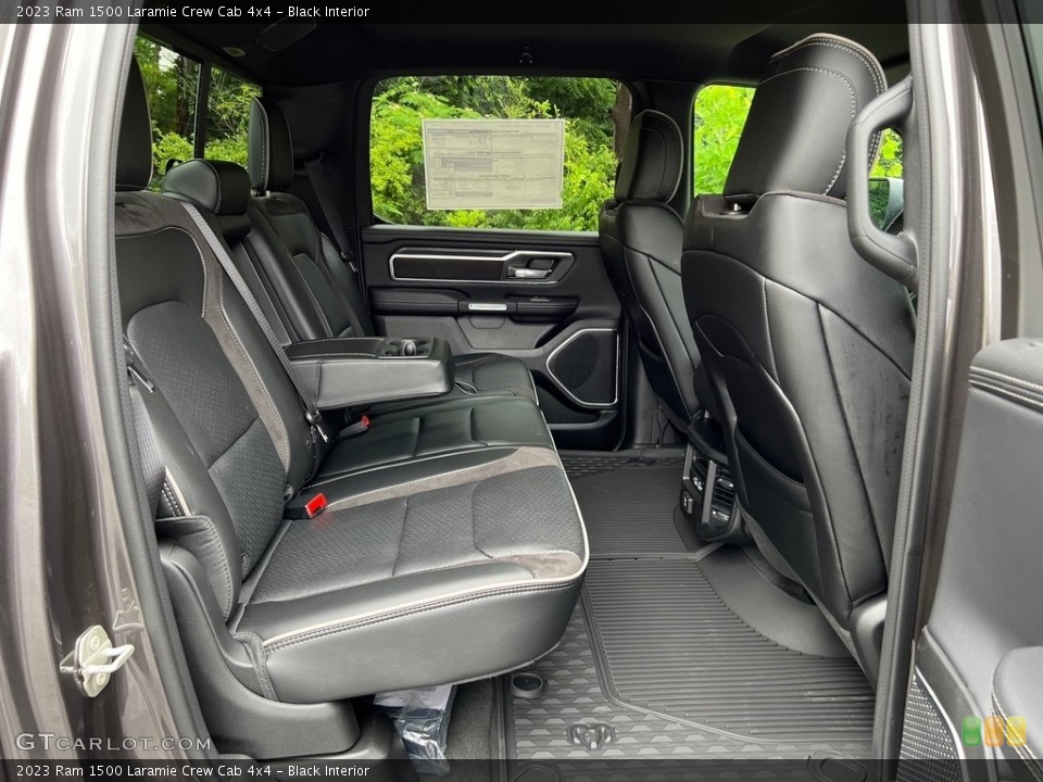 Black Interior Rear Seat for the 2023 Ram 1500 Laramie Crew Cab 4x4 #146177631