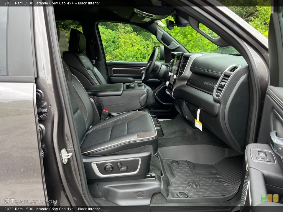 Black Interior Front Seat for the 2023 Ram 1500 Laramie Crew Cab 4x4 #146177655