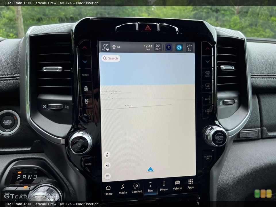Black Interior Navigation for the 2023 Ram 1500 Laramie Crew Cab 4x4 #146177826
