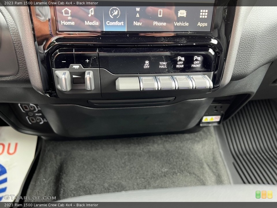 Black Interior Controls for the 2023 Ram 1500 Laramie Crew Cab 4x4 #146177895