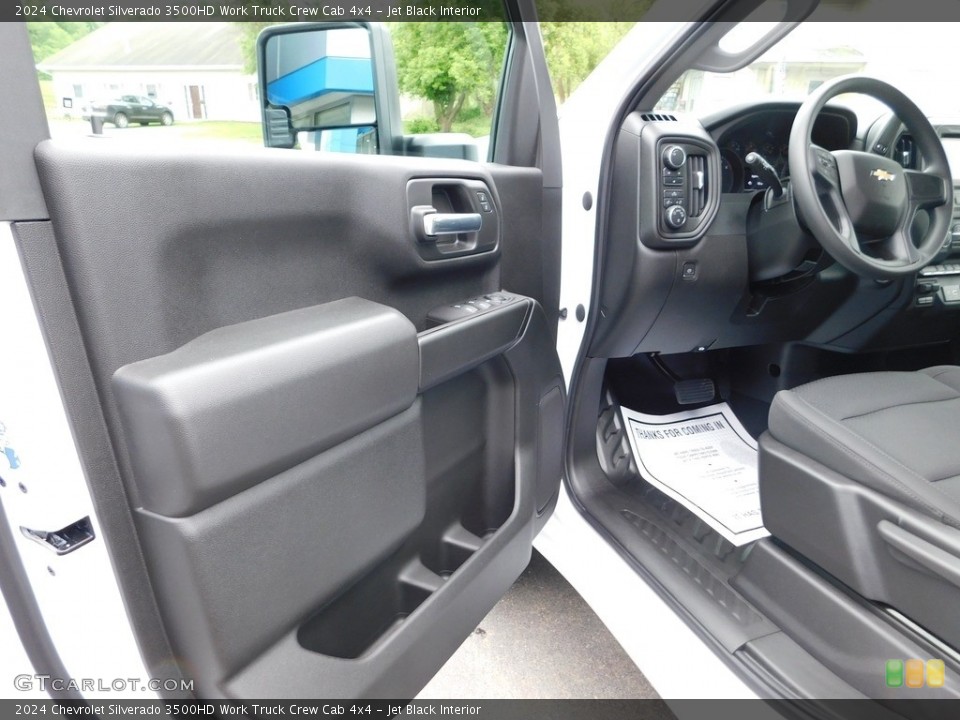 Jet Black Interior Front Seat for the 2024 Chevrolet Silverado 3500HD Work Truck Crew Cab 4x4 #146178078