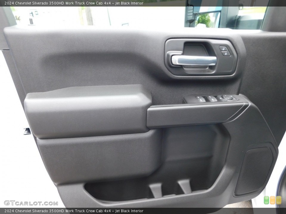Jet Black Interior Door Panel for the 2024 Chevrolet Silverado 3500HD Work Truck Crew Cab 4x4 #146178105