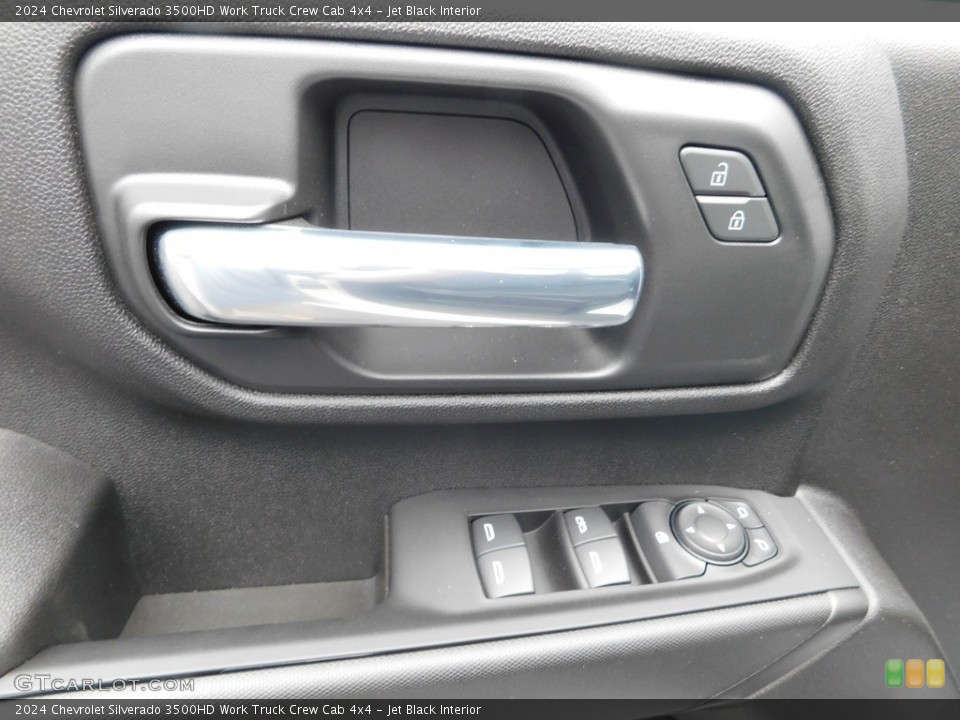 Jet Black Interior Door Panel for the 2024 Chevrolet Silverado 3500HD Work Truck Crew Cab 4x4 #146178126