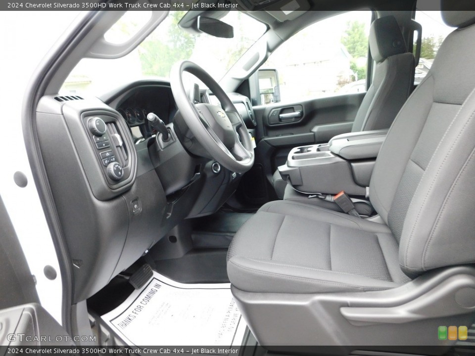 Jet Black Interior Photo for the 2024 Chevrolet Silverado 3500HD Work Truck Crew Cab 4x4 #146178149