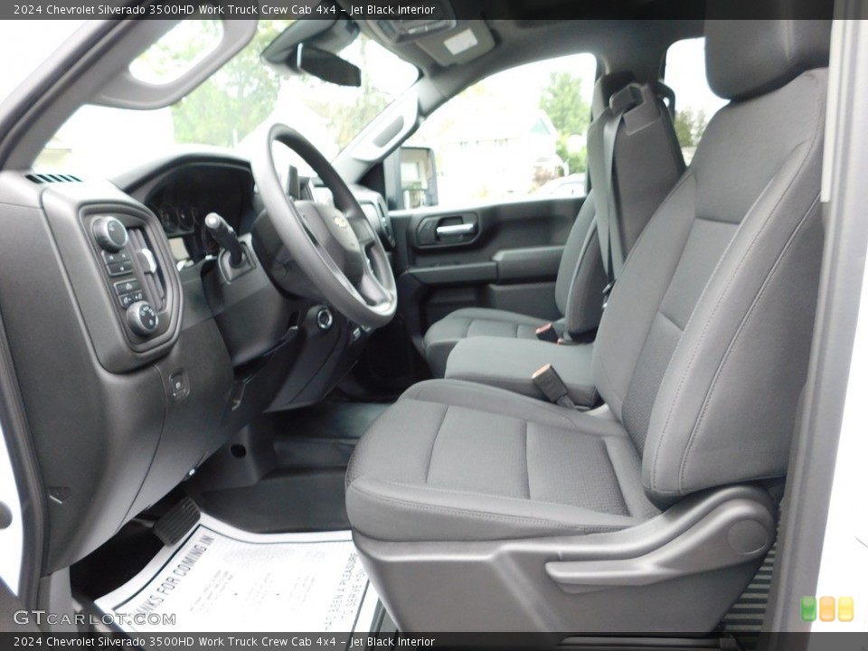 Jet Black Interior Front Seat for the 2024 Chevrolet Silverado 3500HD Work Truck Crew Cab 4x4 #146178168