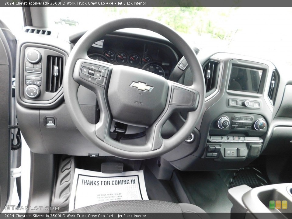 Jet Black Interior Dashboard for the 2024 Chevrolet Silverado 3500HD Work Truck Crew Cab 4x4 #146178219