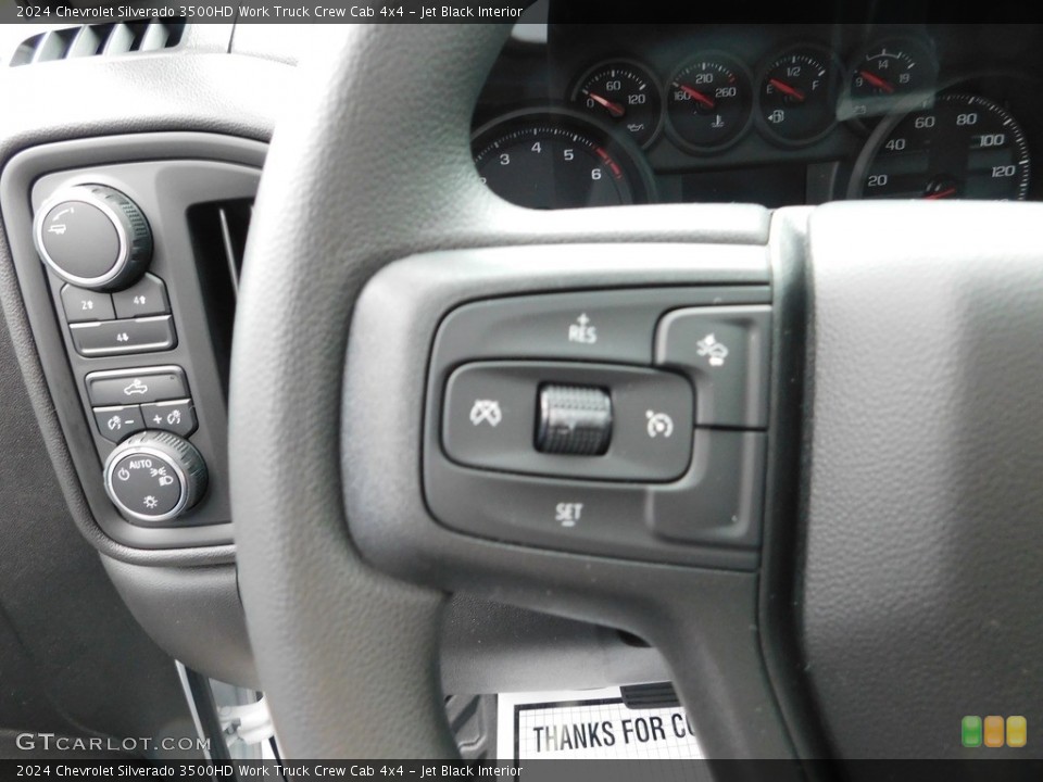 Jet Black Interior Steering Wheel for the 2024 Chevrolet Silverado 3500HD Work Truck Crew Cab 4x4 #146178273